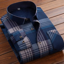 Men’s Warm Plaid Flannel Shirt