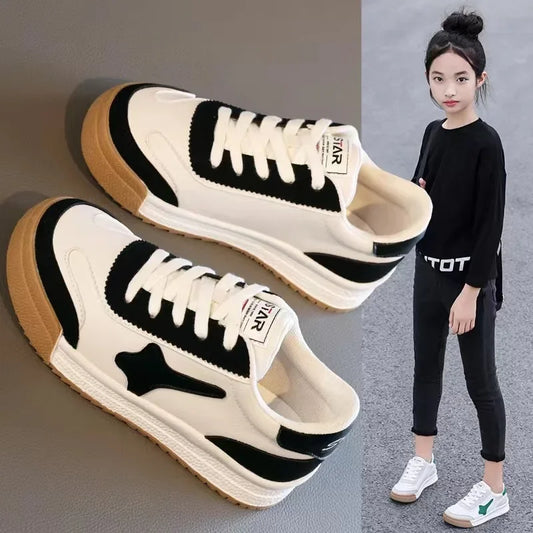 Kids' White Fashion Board Shoes