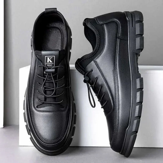 Men’s Soft Leather Casual Shoes for Work and Office