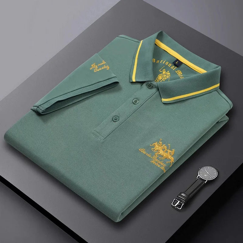 Men’s Luxury Embroidered Polo T Shirt