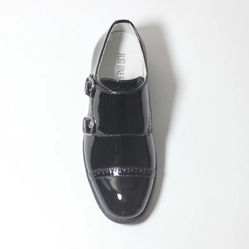 Kids’ Double Buckle Formal School Shoes