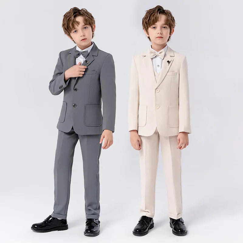 Boys’ Beige Piano Dress Suit