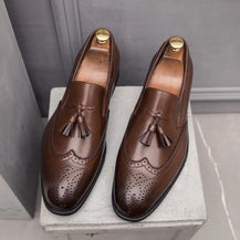 Men’s Premium Tassel Leather Loafers