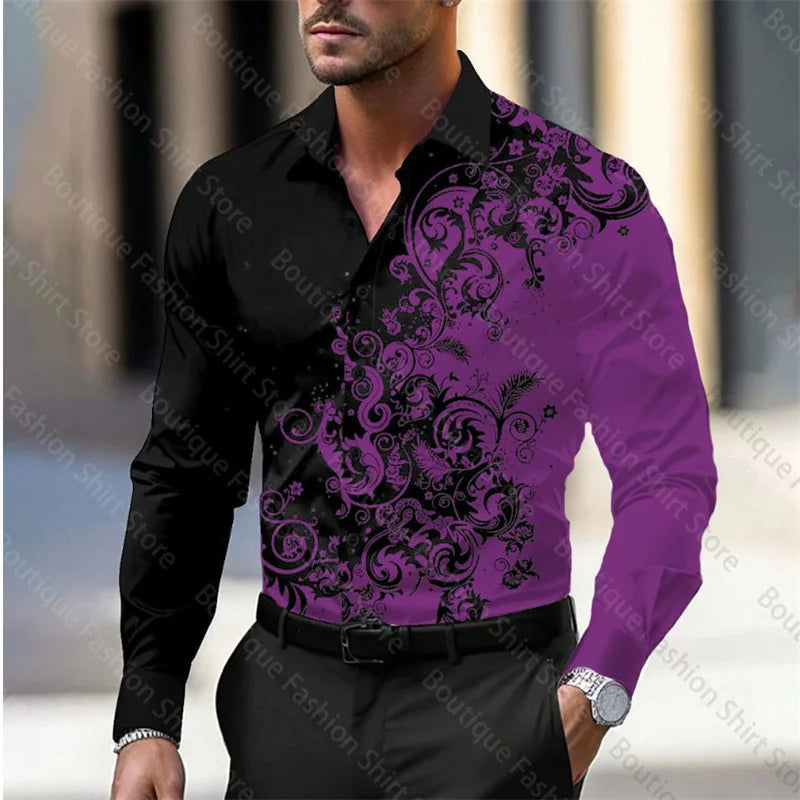 Men’s Floral Style Soft Shirt