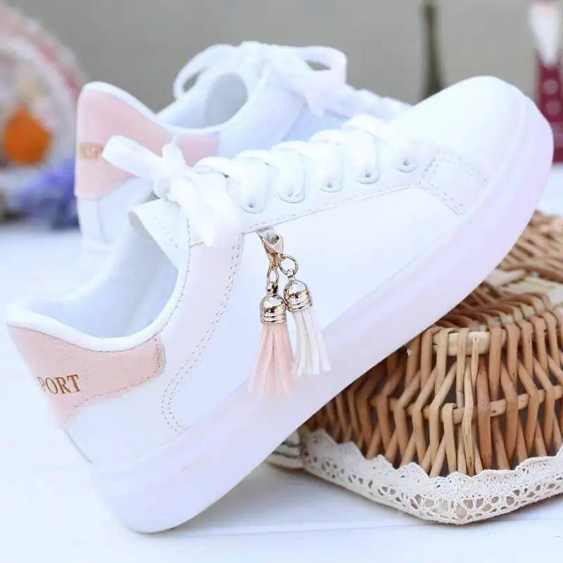 Women’s Breathable White Shoes for School & Daily Wear