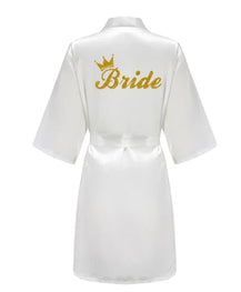 Women’s Elegant Rose Gold Bridal Party Robes