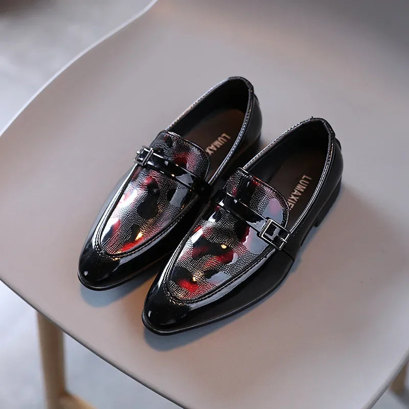 Boys' British-Style Leather Loafers