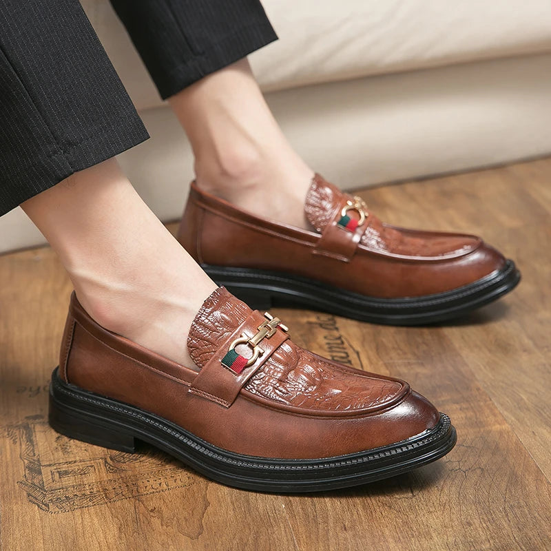Men’s Italian Style Luxury Leather Loafer Shoes