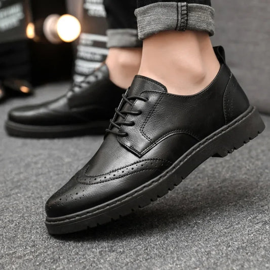 Men’s Leather Oxford Dress Shoes for Business & Party