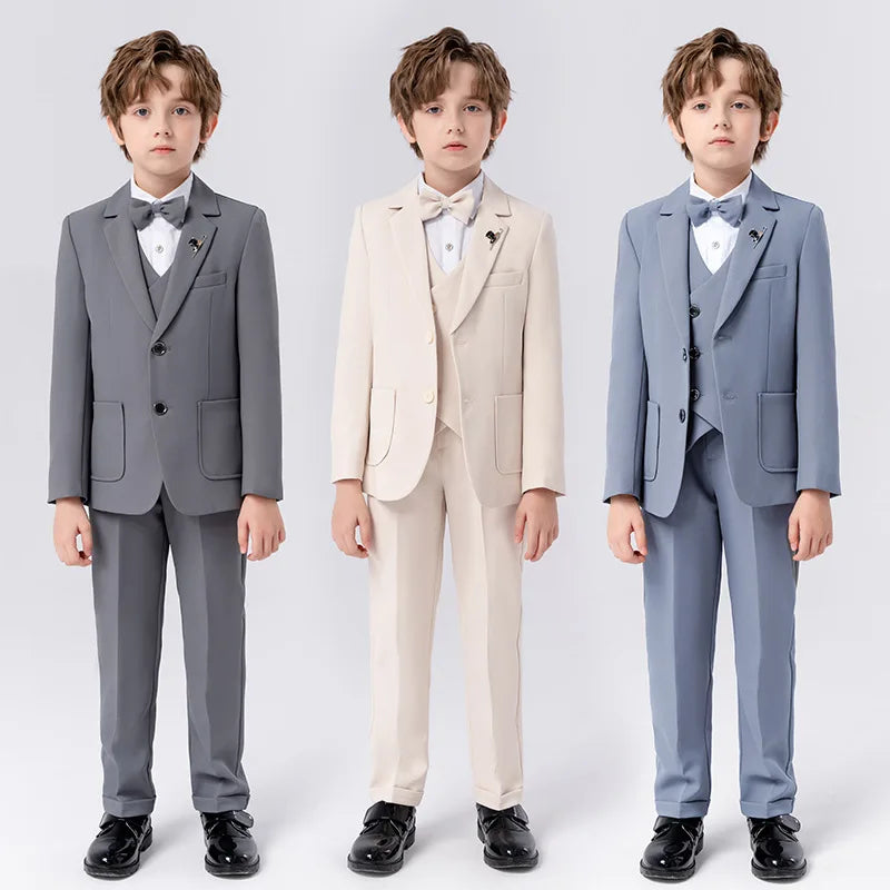 Boys’ Beige Piano Dress Suit