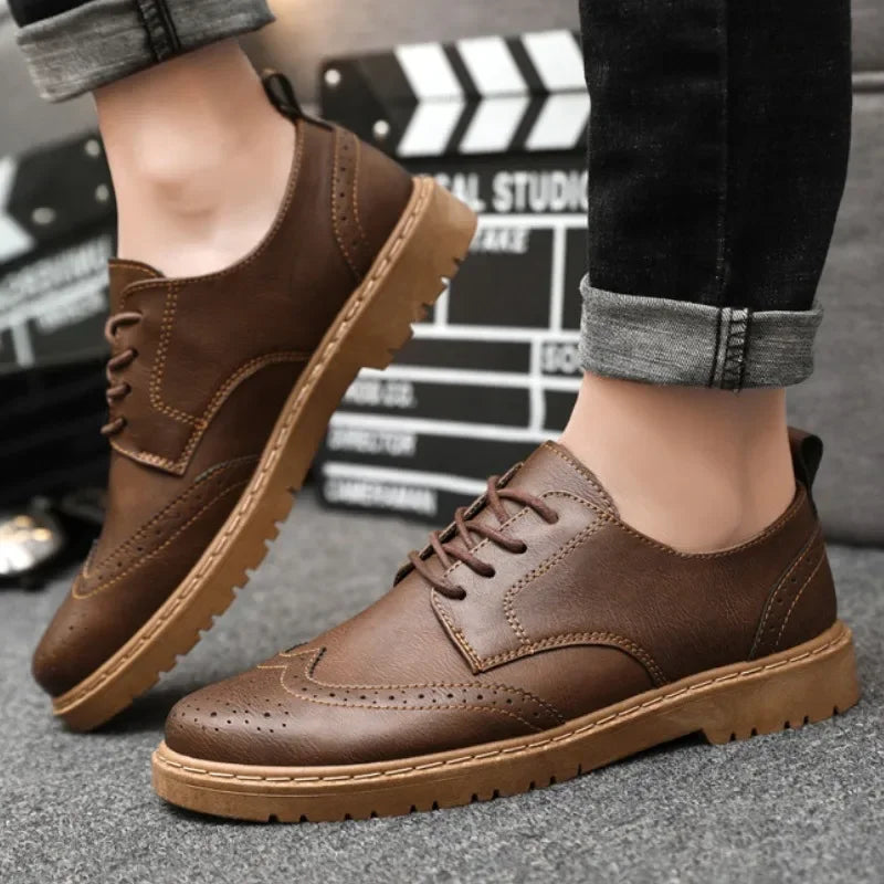Men’s Leather Oxford Dress Shoes for Business & Party