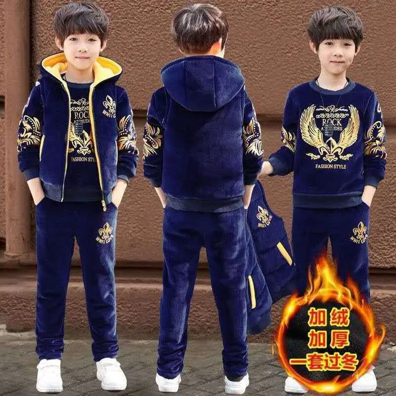 Stylish Thickened Winter Suit for Boys