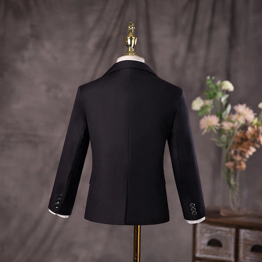 Boys’ Black Elegant Suit for Special Occasions