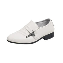 Kids' Soft Leather Low-heeled Board Shoes