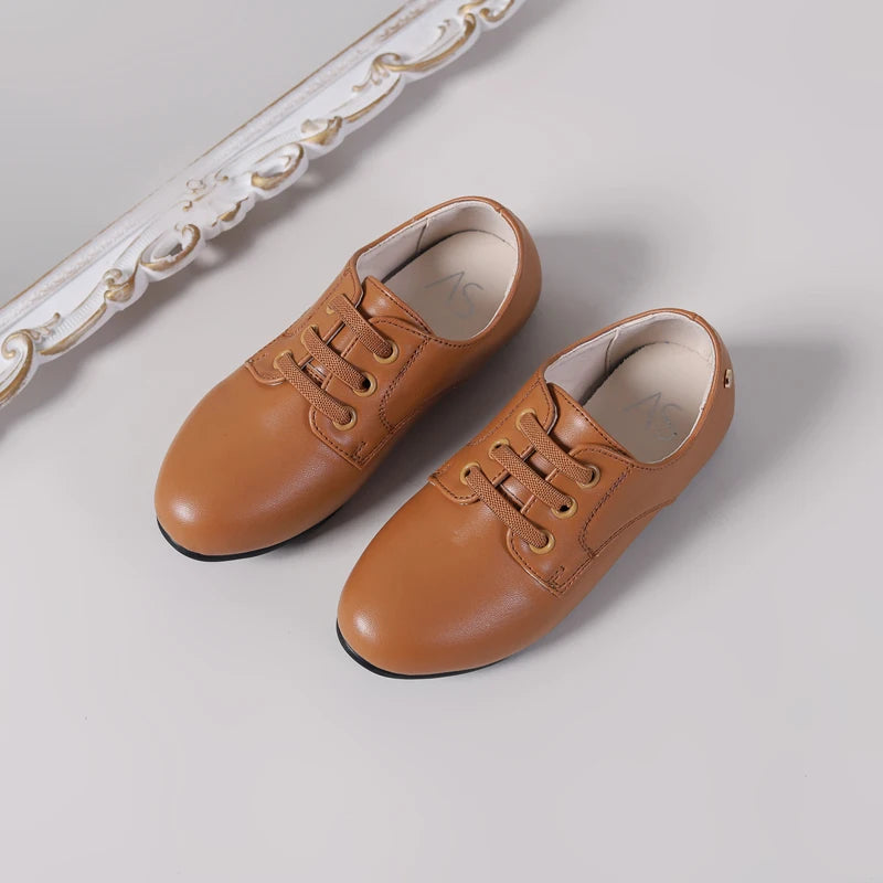 Kids’ Soft Slip-On Leather Shoes