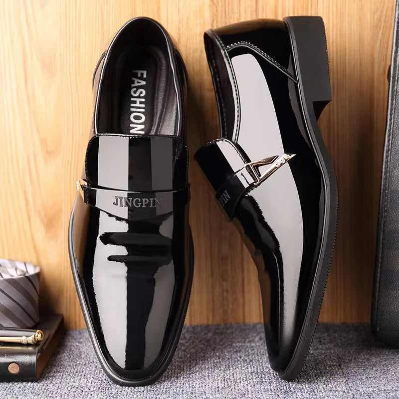 Men’s Korean Edition Pointed Toe Dress Shoes