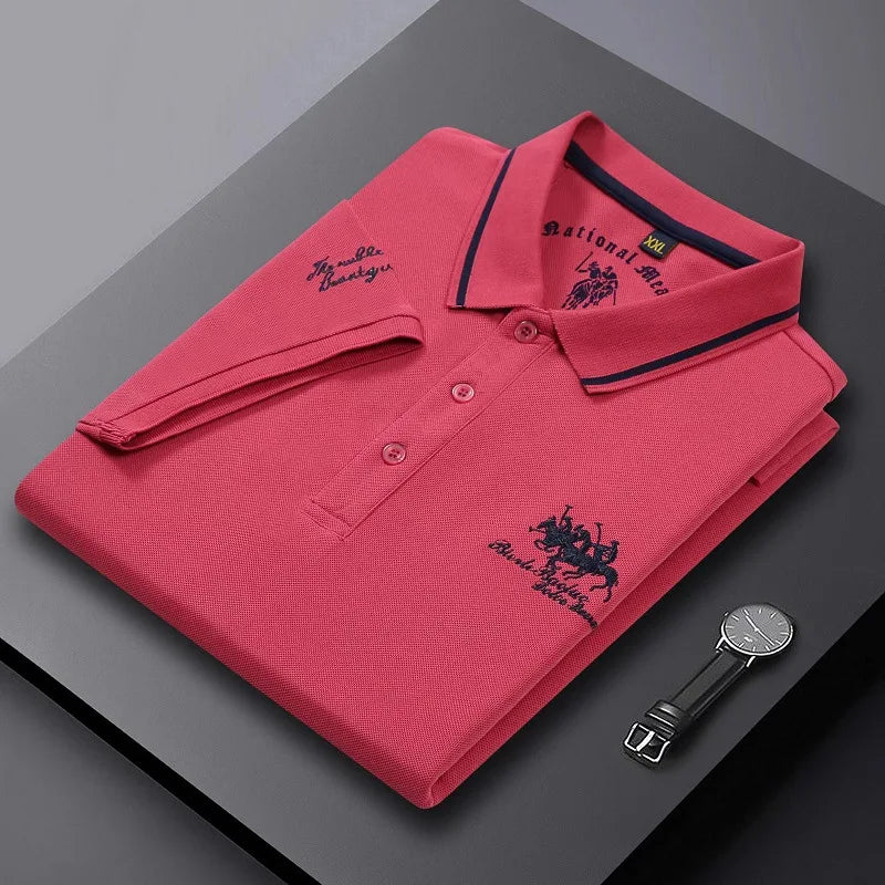 Men’s Luxury Embroidered Polo T Shirt