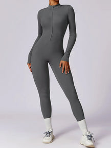 Women’s Luxury Zipper Sports Jumpsuit