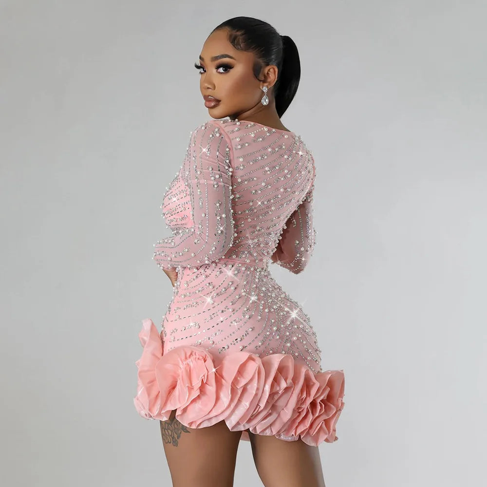 Women's Glittering Diamond Party Dress