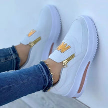 Easy-Wear Side Zipper Sneakers for Women