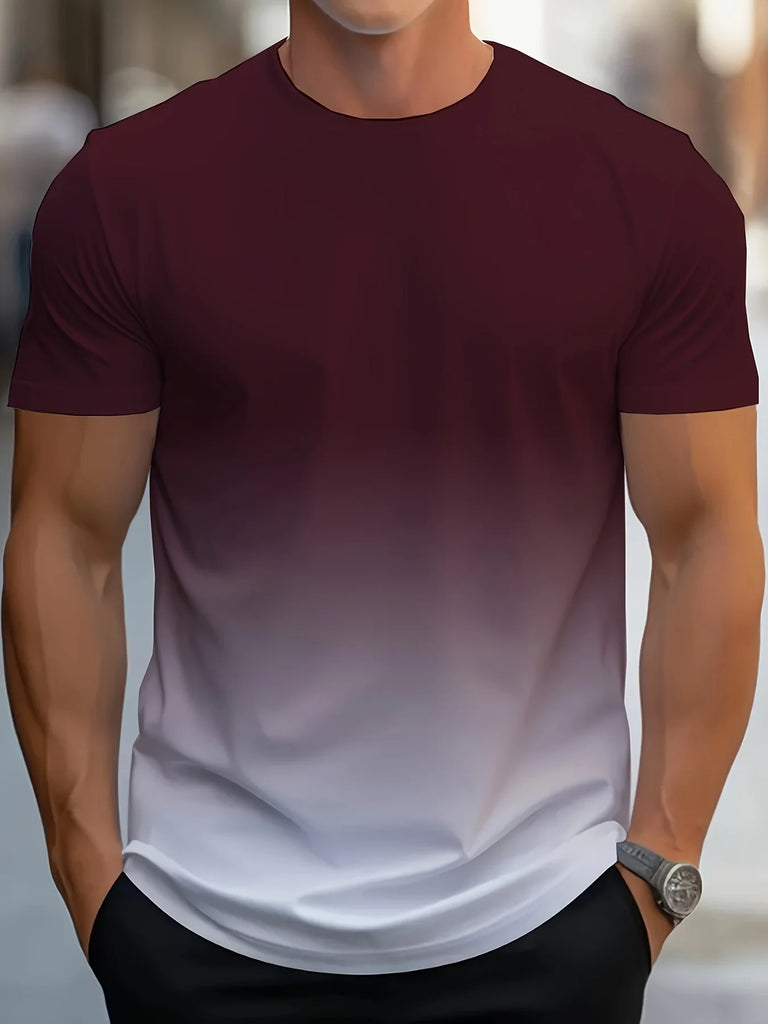 Men’s Gradient Color Oversized T-Shirt