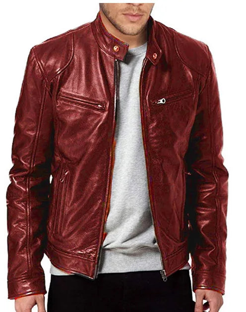 Dashing Windproof Biker Jacket for Men