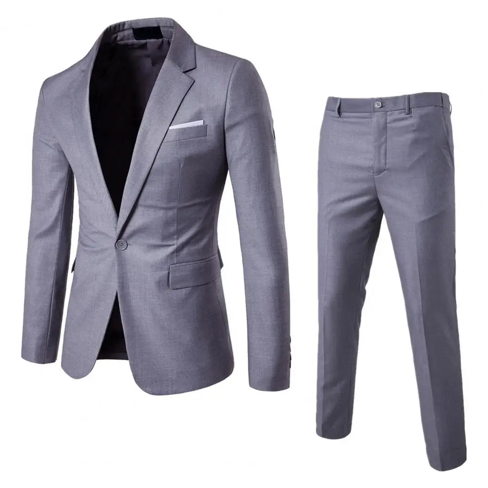 Elegant Men’s 2-Piece Blazer Suit