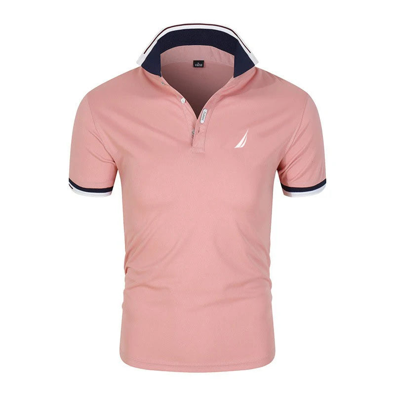 Men’s Breathable Short Sleeve Polo Shirt