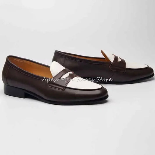 Men Loafers Genuine Leather Soft Sole Shoes