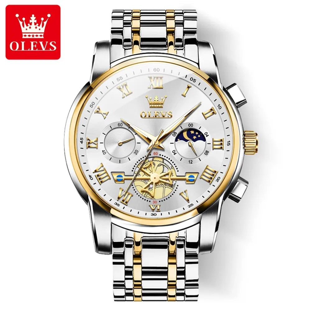OLEVS Men’s Waterproof & Roman Numeral Watch