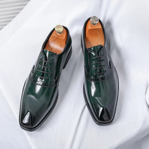 Men’s British Style Height-Boosting Leather Shoes