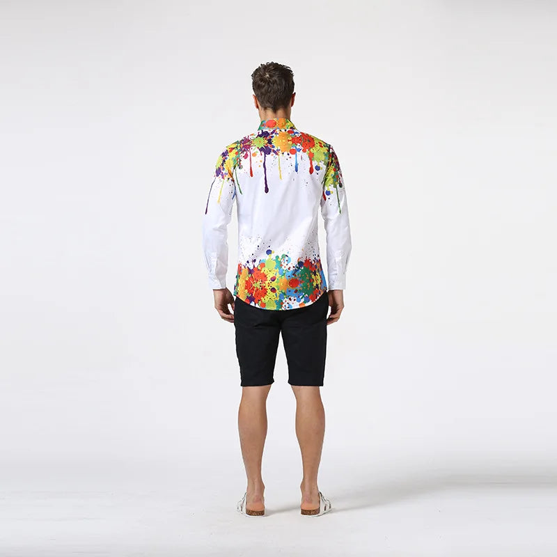 Premium 3D Print Slim Shirt for Men