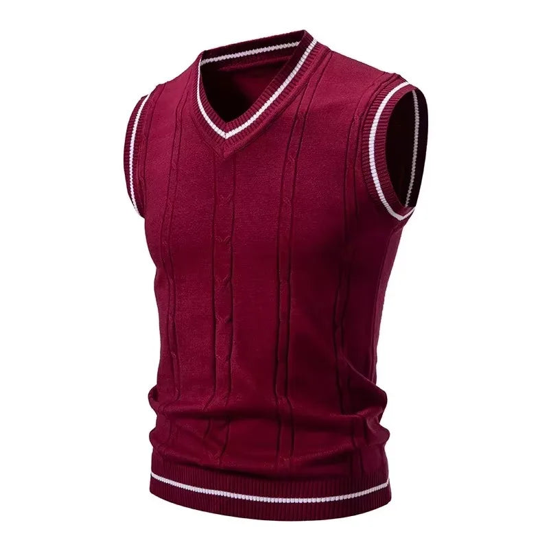 Men's Warm Knitted Sweater Vest