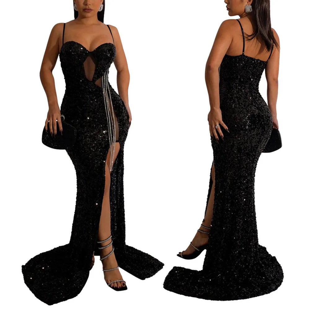 Women's Glitter Sequin  Party Dress