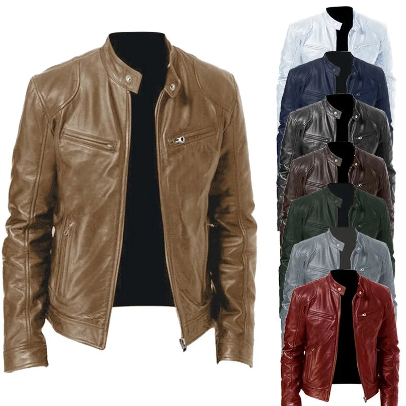 Dashing Windproof Biker Jacket for Men