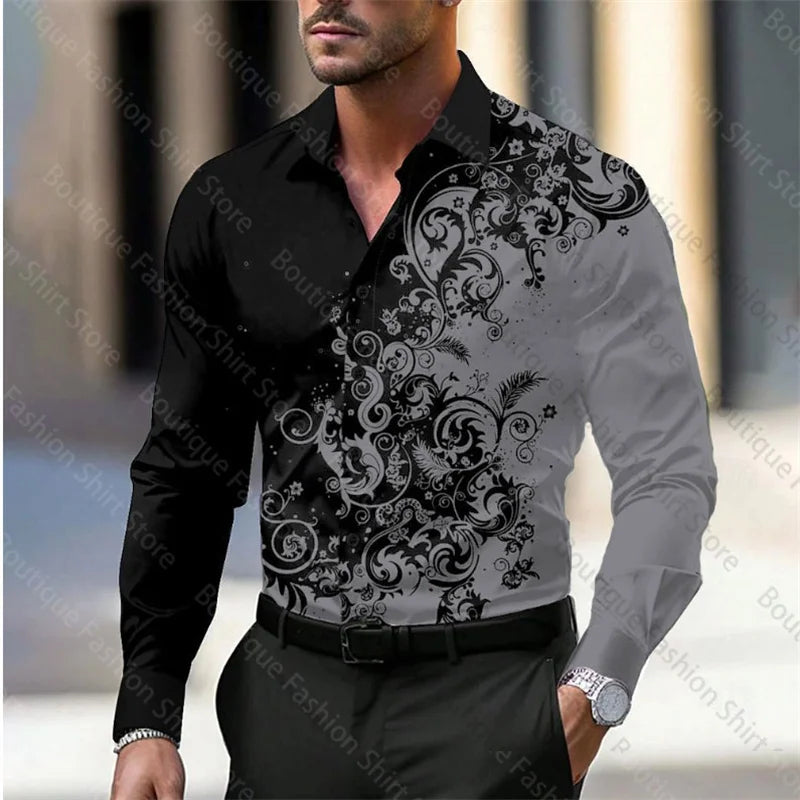 Men’s Floral Style Soft Shirt