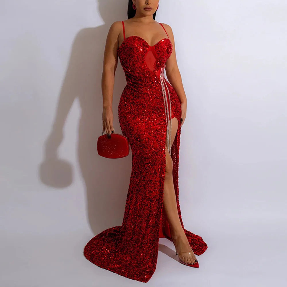 Women's Glitter Sequin  Party Dress