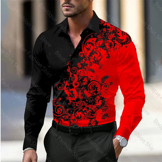 Men’s Floral Style Soft Shirt