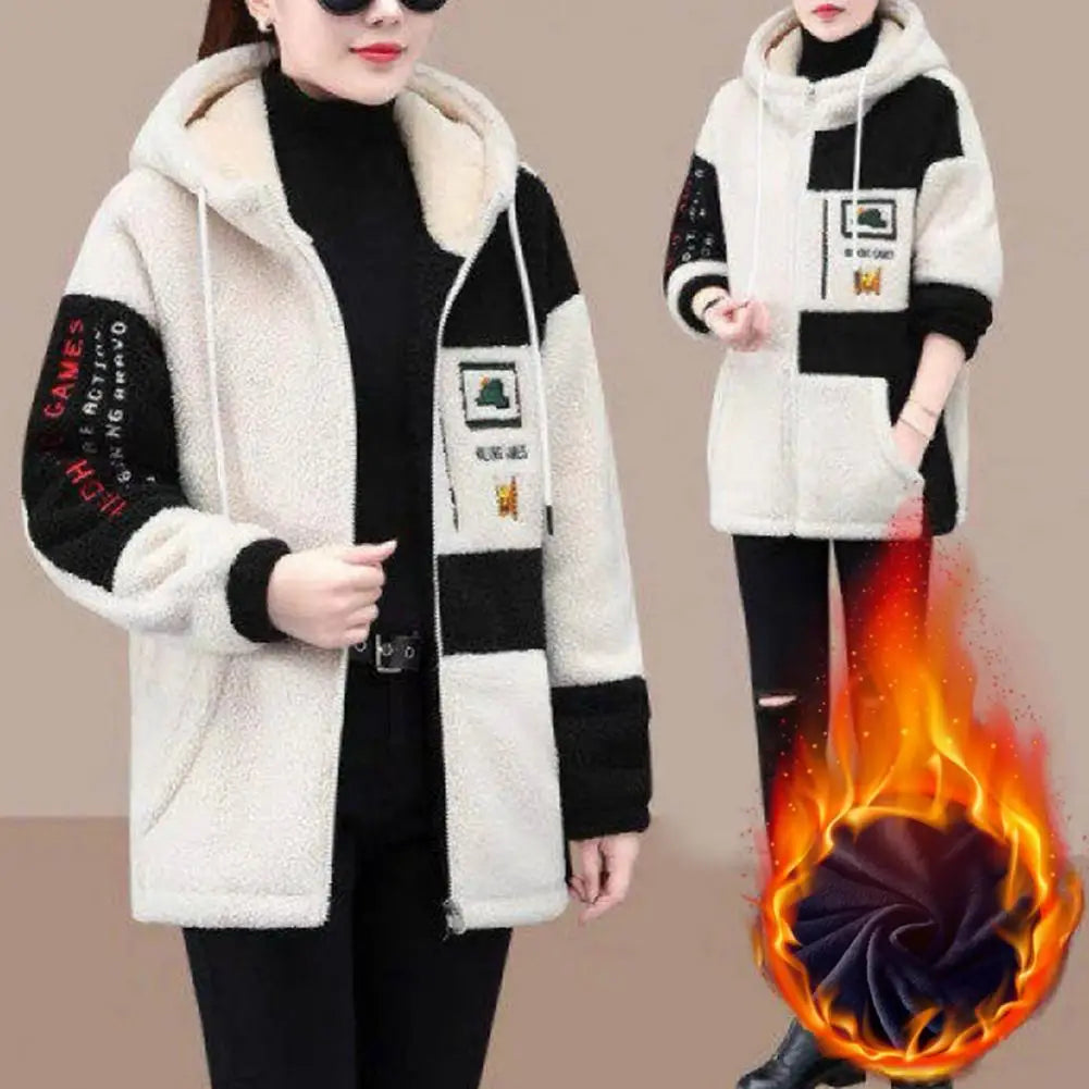 Women’s Winter Hooded Plush Jacket