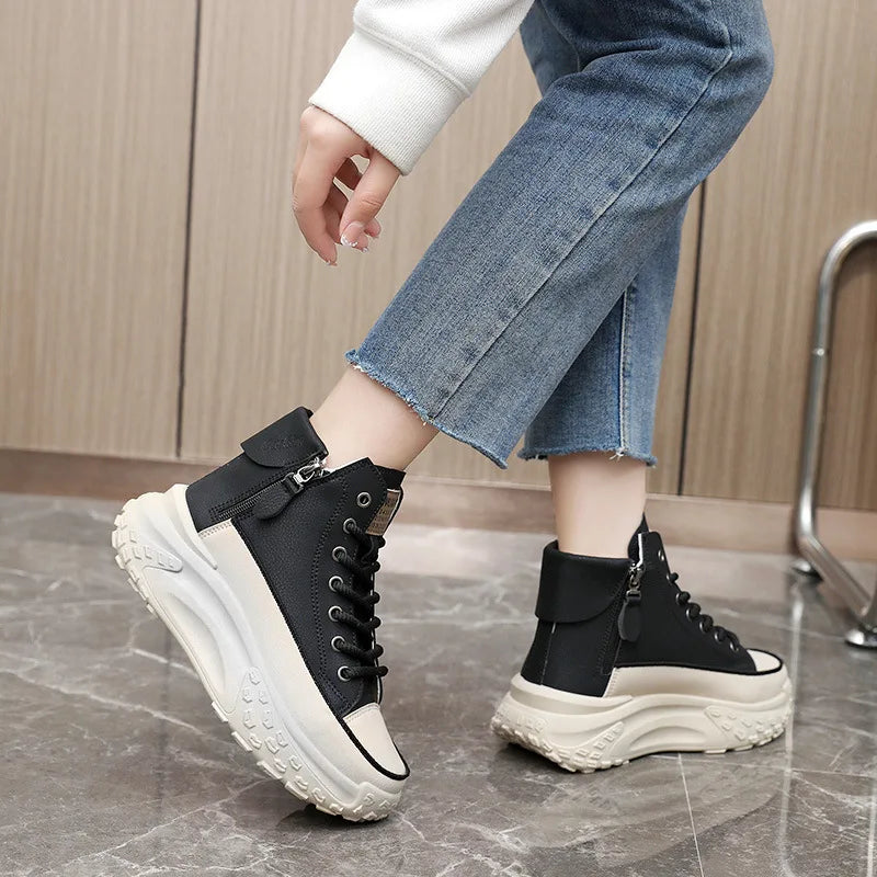 Women’s Luxury High-Top Platform Sneakers