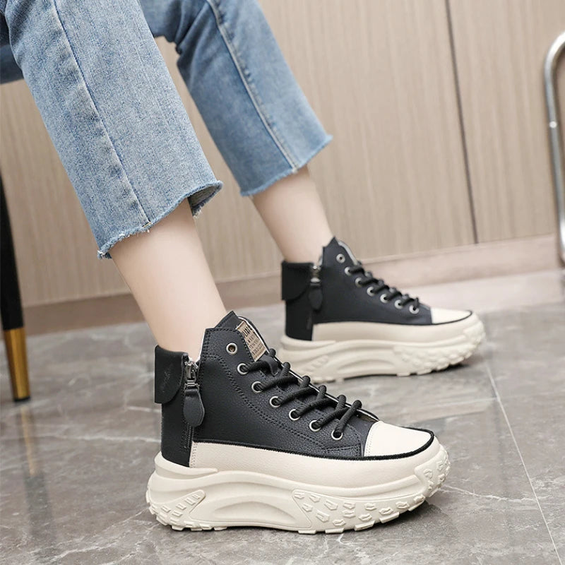 Women’s Luxury High-Top Platform Sneakers