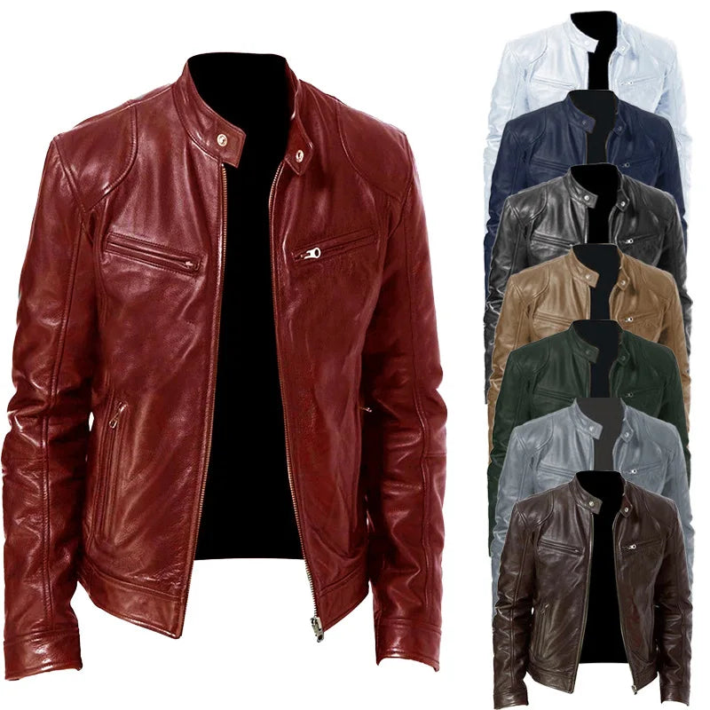 Dashing Windproof Biker Jacket for Men
