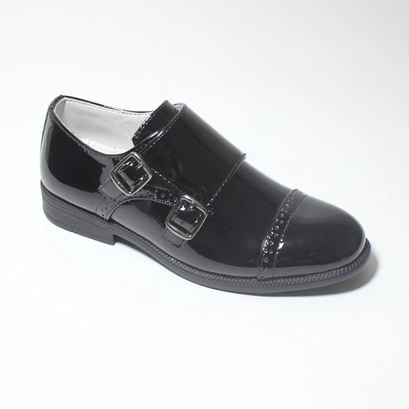 Kids’ Double Buckle Formal School Shoes