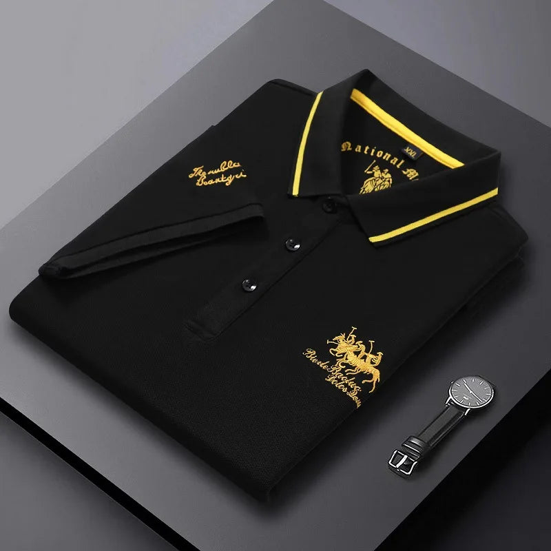 Men’s Luxury Embroidered Polo T Shirt