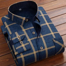 Men’s Warm Plaid Flannel Shirt