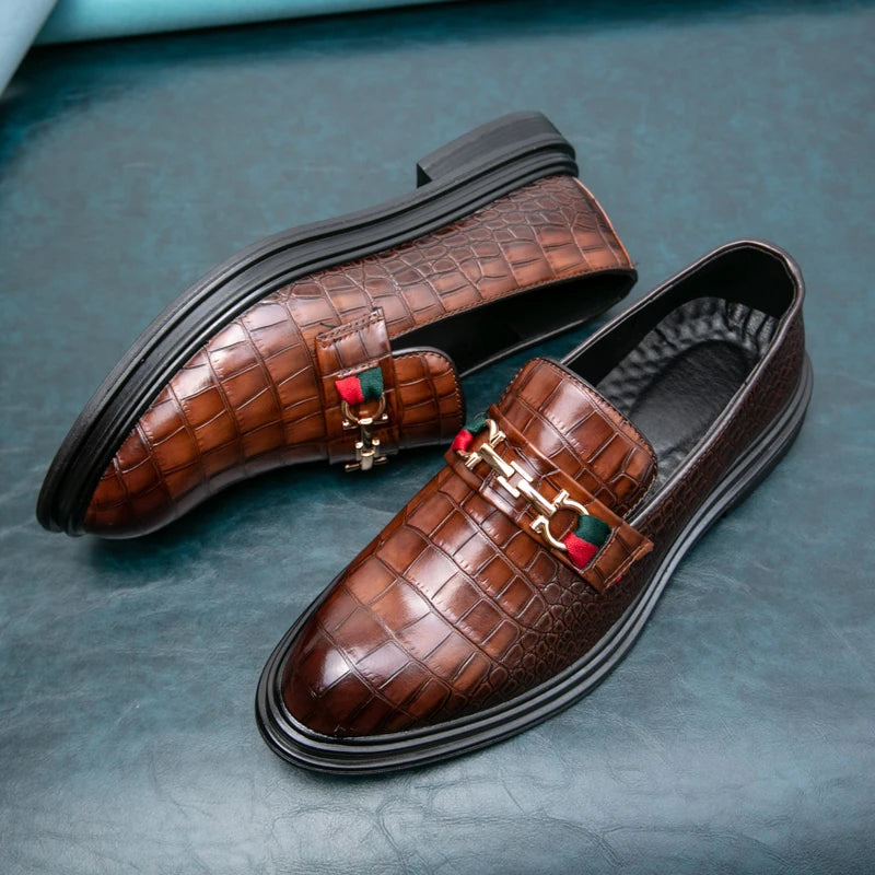 Men’s Italian Style Luxury Leather Loafer Shoes