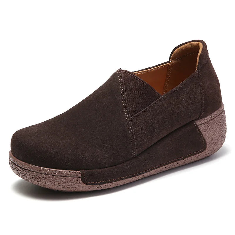 WOIZGIC Genuine Leather Shoes for Women