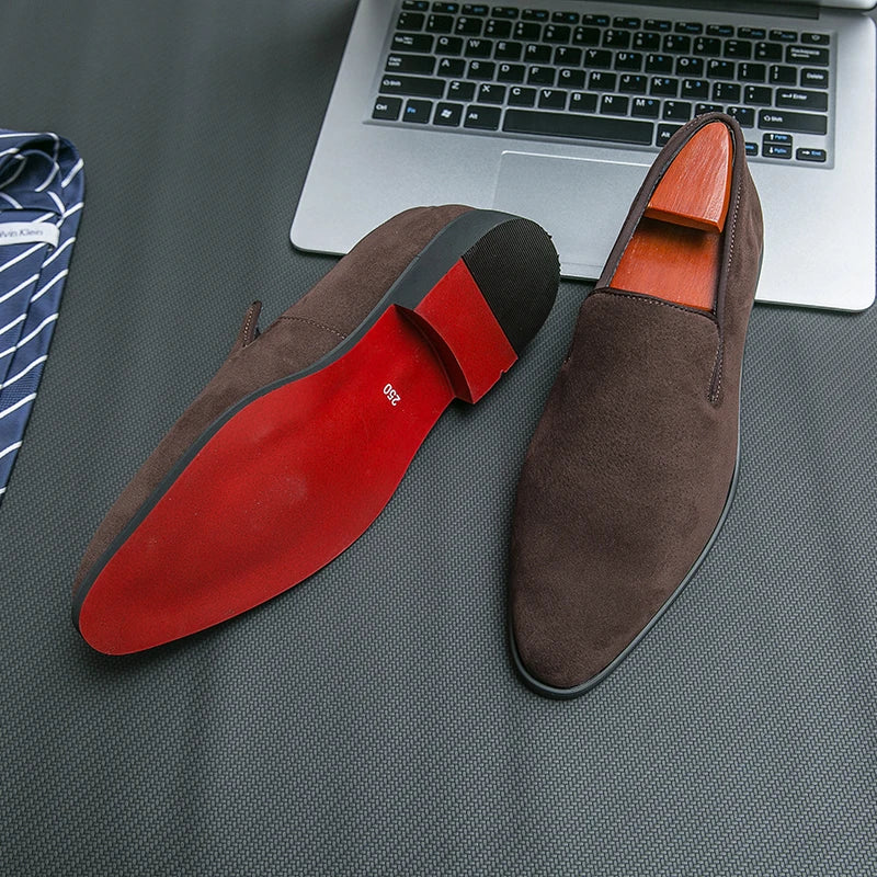 Men’s Italian Style Brown Leather Loafers