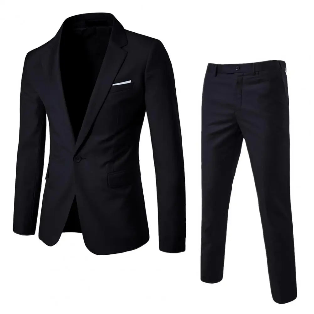 Elegant Men’s 2-Piece Blazer Suit
