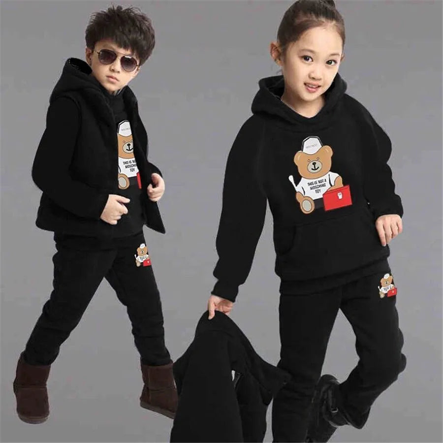 Stylish Thickened Winter Suit for Boys